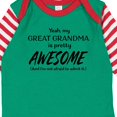 thumbnail image 4 of Inktastic Yeah My Great Grandma is Pretty Awesome Boys or Girls Long Sleeve Baby Bodysuit, 4 of 5