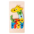 thumbnail image 1 of Wooden Matching 3D Puzzle, Develops Hand Eye Coordination, Educational Toy 3D Matching Jigsaw Puzzle for Home Party, Ideal Gift for Children, 1 of 8