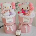 thumbnail image 4 of Sanrio Anime Hellokitty Plush Toys Bouquet Kawaii Stuffed Plushie Flower Bouquet Room Decoration Doll Girl Valentine's day Gift, 4 of 16