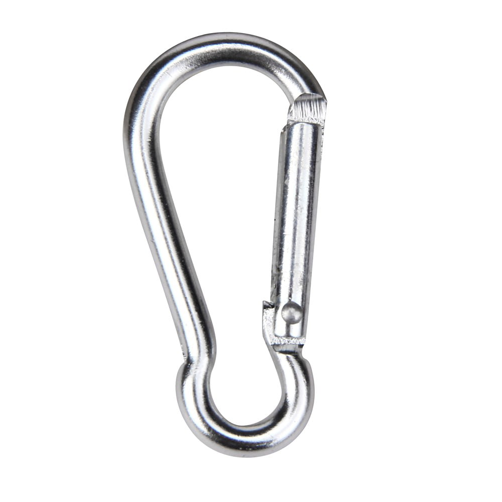 US FREE SHIPPER New 12pc 3" Aluminum Carabiner D-Ring Key Chain Clip Hook RED 
