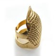thumbnail image 1 of facefd Fingertip Protection Anti-slip Thimble Ring Handworking Needles Crafts Gadgets Sewing Accessories Household Professional Gold Plated M, 1 of 3