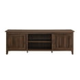 thumbnail image 6 of Walker Edison Farmhouse Grooved Door TV Stand for TVs up to 80", Dark Walnut, 6 of 22