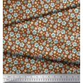 thumbnail image 3 of Soimoi Rayon Fabric Tortoise,Rabbit & Panda Kids Print Fabric by The Yard 42 Inch Wide, 3 of 3