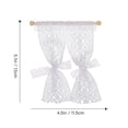 thumbnail image 2 of Dsseng 2 Pcs Dollhouse Curtains Tiny Models Miniatures Window Accessories Toy Room Accessory, 2 of 6