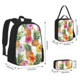 thumbnail image 2 of Balery Hawaiian Pineappl Mochila escolar 3 en 1 para niños: mochila resistente con lonchera térmica y estuche para lápices. Mochila escolar para niños y niñas., 2 of 7
