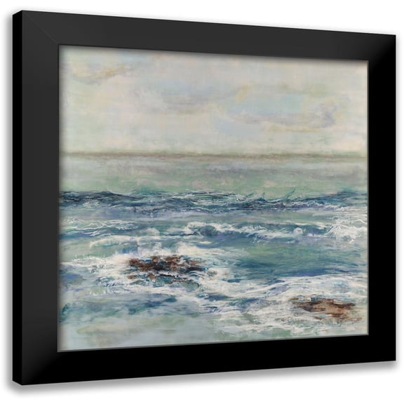 Shanti, Shima 12x12 Black Modern Framed Museum Art Print Titled - Tidewater