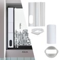 thumbnail image 4 of de ventana de aire acondicionado portátil con junta de ventana de acoplador para de unidad de aire acondicionado Conector 185x40mm Gloria Placas de sellado de ventanas, 4 of 8