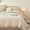 Tan Gingham, variant on Full Gingham Bed in a Bag Ruffled Comforter Set 5 count Cozy Checkered Bedding Set Grid Bed Set for Seasons ( Gingham, Full)