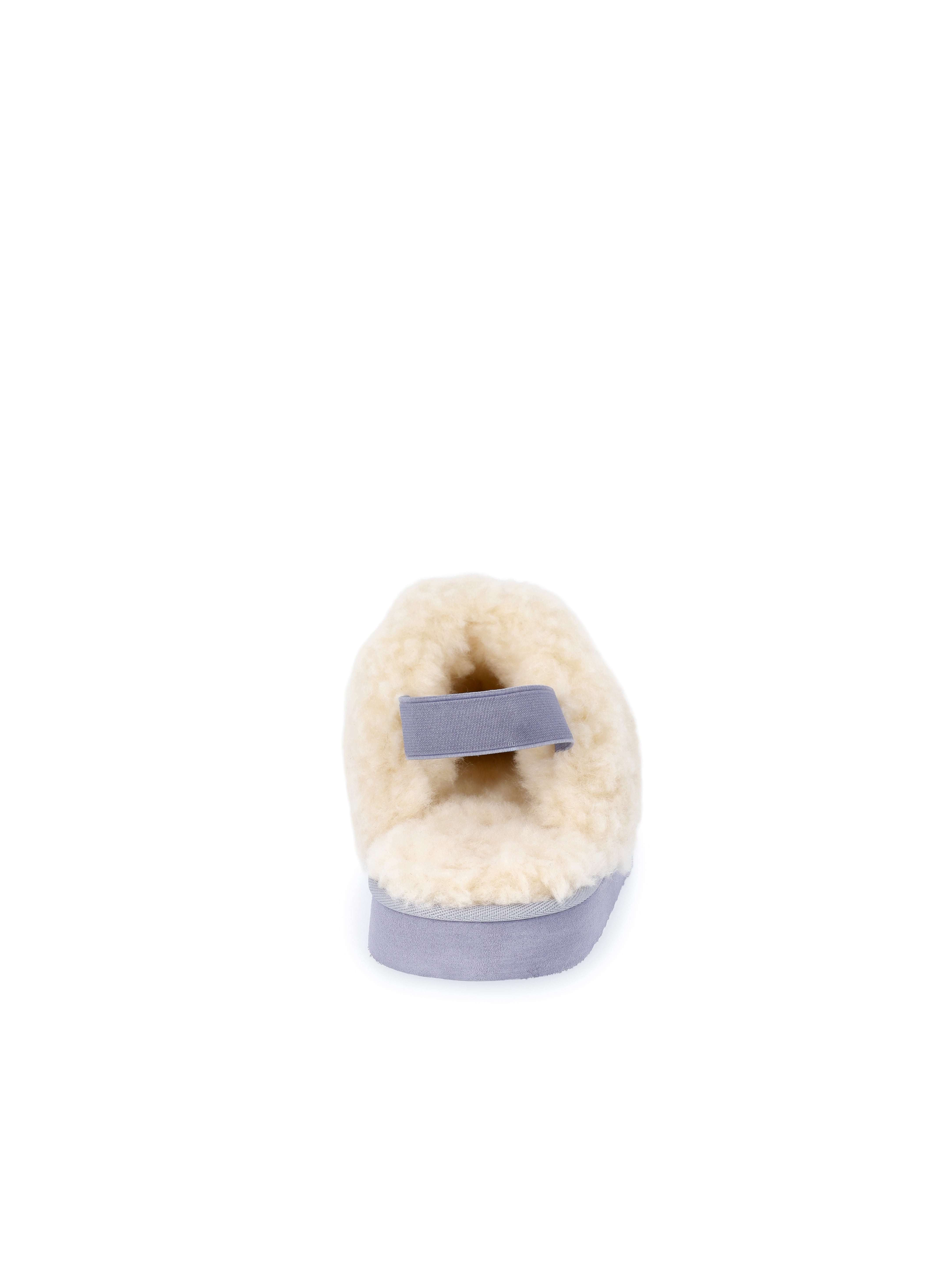 Pawz Girls Faux Shearling Slippers with Slingback Strap