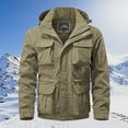 thumbnail image 2 of Men's Workwear Jacket Convertible Outdoor Windbreaker Lightweight Water Pocket Utility Coat for Hiking Camping, 2 of 2
