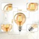 thumbnail image 2 of Bombilla vintage JKWG E27, lámpara Edison, bombilla LED retro vintage, bombilla decorativa G80 de 4 W, luz blanca cálida, ideal para iluminación nostálgica en restaurantes, hogares,, 2 of 5