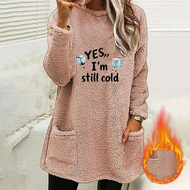 Ailaofu Womens Fall Long Sleeve T-Shirts Casual Tops for Leggings Loose Soft Blouses with Pocket