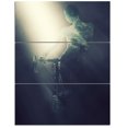 thumbnail image 2 of Woman with Bicycle in Spotlight - Portrait Canvas Art Print, 2 of 3