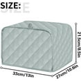 thumbnail image 5 of JOONOR Polyester Quilted Toaster Cover for 4 Slice Toaster, Kitchen Small Appliance Cover Fingerprint and Greasy Protection, Machine Washable Toaster Dustproof Cover. (Grey, 12 x 11 x 8.5 in), 5 of 5