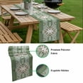 thumbnail image 5 of Sage Green Boho Table Runner - 108 Inch Long, Kitchen Dining Table Runner Dresser Scarves, American Native Southwest Abstract Art Farmhouse Decor for Coffee Tables Wedding Party Banquet, 5 of 8