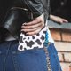 thumbnail image 1 of GOOHOCHY Cartera con estampado de vaca a la moda, cartera larga con estampado de vaca, tarjetero con cuentas, pulsera con borlas, llavero para mujer, 1 of 8