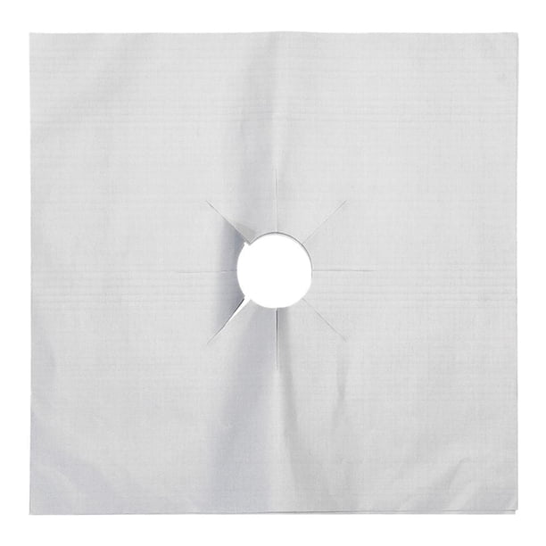 Estufa de gas Protector Quemador Revestimiento de placa reutilizable Tapete limpio Plata 6 piezas Hugtrwg Para estrenar