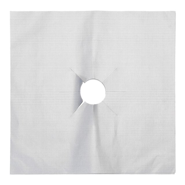Estufa de gas Protector Quemador Revestimiento de placa reutilizable Tapete limpio Plata 6 piezas Hugtrwg Para estrenar