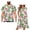 Pink Floral, variant on Yuyamidu Matching Hawaiian Outfits for Couples Palm Tree Dress for Women Mens Hawaiian Shirt Womens Beach Dress Matching Vacation Outfits for Couples Ruffle Sleeve V Neck Flowy Sun Dress, Size 2XS