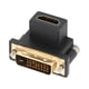 thumbnail image 5 of Interfaz multimedia HD a convertidor DVI Codo superior de 90° Convertidor de monitor hembra a macho, 5 of 14