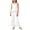 White, variant on BLTIBY Toddler Girls 2 Piece Outfits Cute Fashion Ruffle Sleeveless Cami Tank Top and Wide Leg Pants Sets Hot Pink 12-13Years