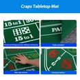 thumbnail image 5 of GSE Games & Sports Expert 36"x72" Casino Craps Layout Felt. Professional Las Vegas Style Dice Game Mat for Casino Game Night, 5 of 6