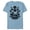 Ocean Blue, variant on Disney Bambi Ink Drawing - Short Sleeve Blended T-Shirt for Adults -Customized-Yellow