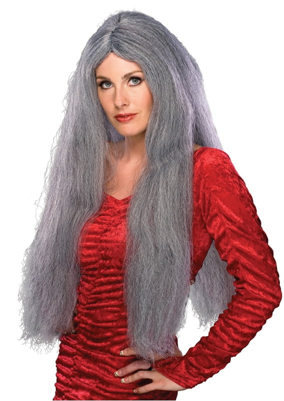 28 inch Long Grey Wig