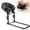 Leather Style - Black, variant on Postuois Foldable Headrest Bracket for Bed, Adjustable Memory Foam Stomach Pillow, Portable Massage Face Cradle (Fabric Style - Green)