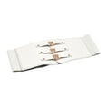 thumbnail image 2 of IDALL Belts for Women,Western Belts Women Corset Belt Wide Leather Waist Belt For Daily Punk Dresses Chest Elastic Waistband Corset Belt,Waist Chain White, 2 of 5