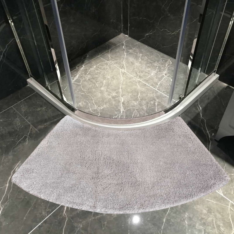 Tapis De Douche Antidérapant – Absorbant, Lavable, Style Courbe Pour Sécurité Salle De Bain - 6