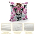 thumbnail image 4 of JEUXUS  Giraffe Pillow Covers , Giraffe Decor Throw Pillow Cases, Just a Girl Who Loves Giraffes Pillows Decorative Throw Pillows Cover, Giraffe Gifts for Women Kids Girls Sister, 4 of 5