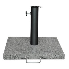 Sundale Outdoor Universal Square Grey Granite Patio Umbrella Base Heavy Duty Umbrella Stand 55 Pounds Walmart Com Walmart Com