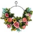 thumbnail image 1 of Flower Garland Decoration Fake Flowers for Home Front Wall Holiday Decor 25 cm Multicolor Plastic, 1 of 9