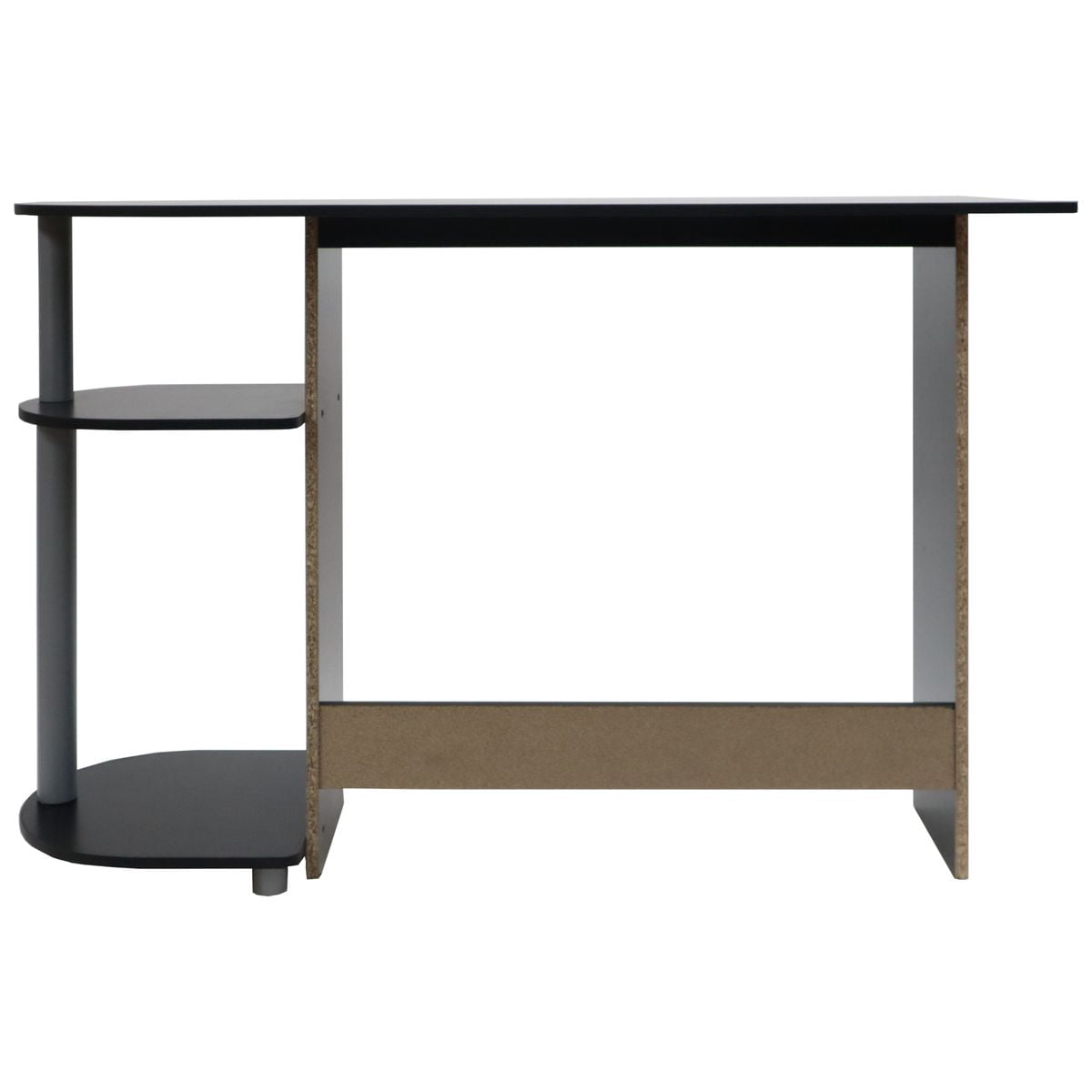 Computer Laptop Media Home Office Desk - Black Woodgrain Finish