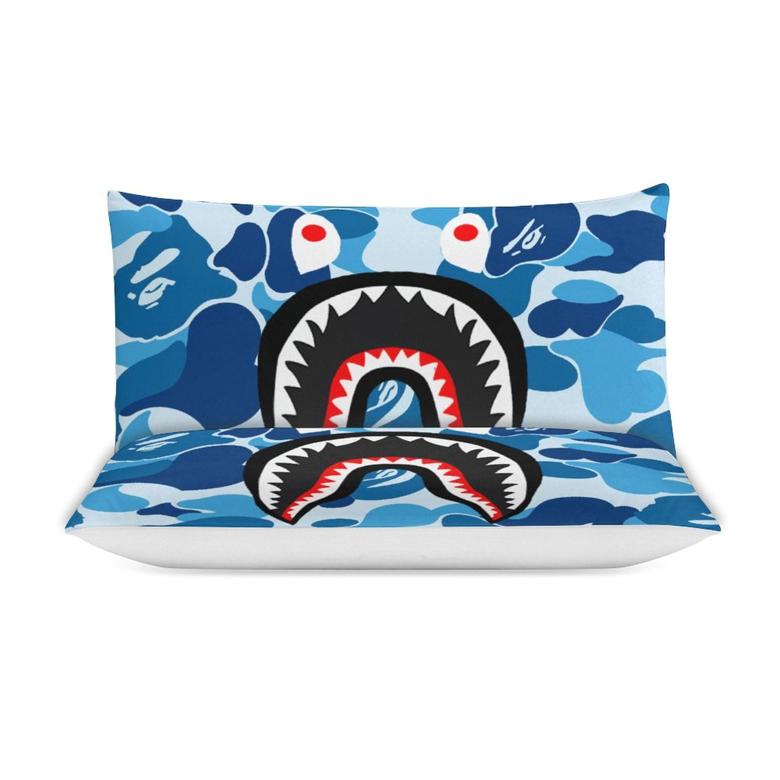 Bappe Blue Camo Throw Pillow