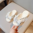 thumbnail image 2 of XFHLMJFF Girls Kids Sandals Soft Flat Comfy Toddler Boys Elegant Bowknot High Heel Bottom Performance Party Breathable Shoes Seaside Footwear, 2 of 9