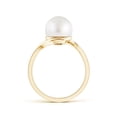 thumbnail image 2 of ANGARA South Sea Cultured Pearl Solitaire Bypass Ring in 14K Yellow Gold for Women | June Birthstone, Birthday, Anniversary, Jewelry Gift for Women | Pearl Ring, 2 of 7