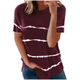 thumbnail image 2 of Herrnalise Women's Classic-Fit 100% Cotton Short-Sleeve V-Neck T-Shirt, 2 of 3