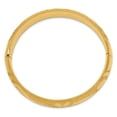 thumbnail image 2 of 14K Yellow Gold bracelet Bangle Diamond-cut 7 in 15 mm, 2 of 3