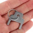 thumbnail image 2 of Miangastore 6pcs Paper Towel Keys: Stainless Steel Key With Rings For Public Restrooms Compatible With Kimberly 770301 Toilet Paper Dispensers, 2 of 8