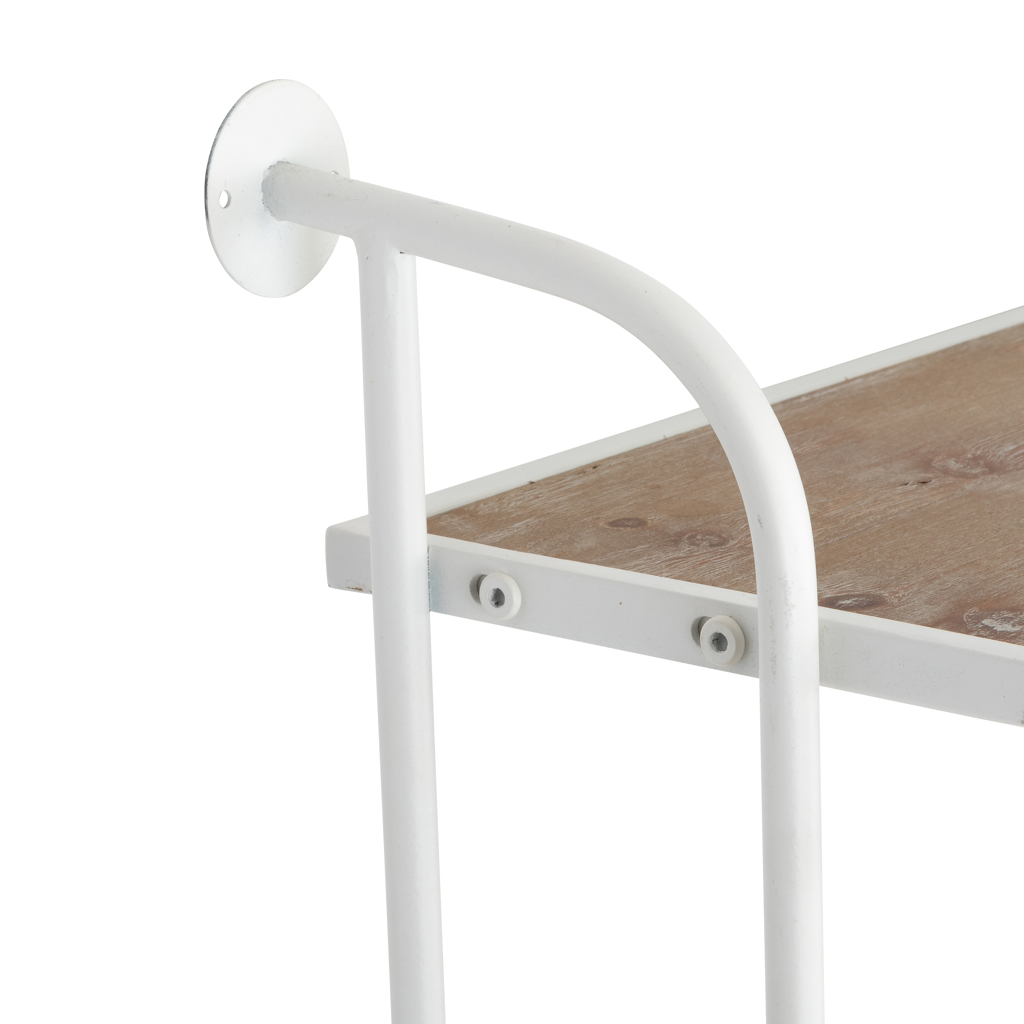Aspire Home Accents 8 in x 26 in 3-Tier Distressed Floating Shelf