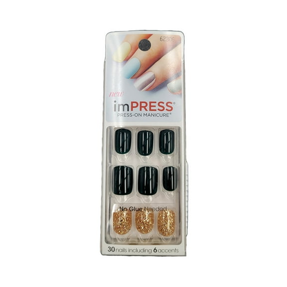 ImPRESS Press-on Nails Gel Manicure - French Manicure, Flash Mob