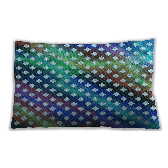 Ahgly Company Outdoor Rectangular Contemporary Lumbar Throw Pillow, 13 inch by 19 inch
