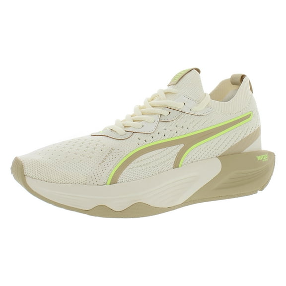 Puma Pwr XX Nitro Luxe Womens Shoes Size 10, Color: Pristine/Granola/Fast Yellow