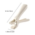 thumbnail image 3 of Pinza para cuencos de cocina, pinzas multiusos para mover platos calientes y cuencos, pinza de plástico beige de 16 cm con agarre punteado, antideslizante y resistente al calor para una, 3 of 8