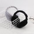 thumbnail image 3 of Oficial de protección de oídos para mujer Calentador de oídos de felpa de invierno Orejeras cálidas Protector de oído ajustable para exteriores plegable Navidad unisex orejeras, 3 of 5