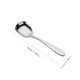thumbnail image 2 of Cuchara de acero inoxidable de 10 piezas, cuchara de fondo plano, cuchara de postre, cuchara de arroz, 2 of 2