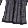 thumbnail image 3 of Haut Femme Col Montant Chemise Transparente Ajustée en Maille Transparente Mode Sauvage, 3 of 4