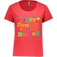 thumbnail image 3 of Inktastic Happy 1st Day of School Women's Plus Size T-Shirt, 3 of 5